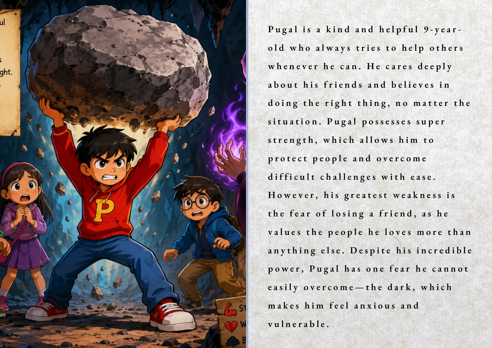 Pugal, his hero